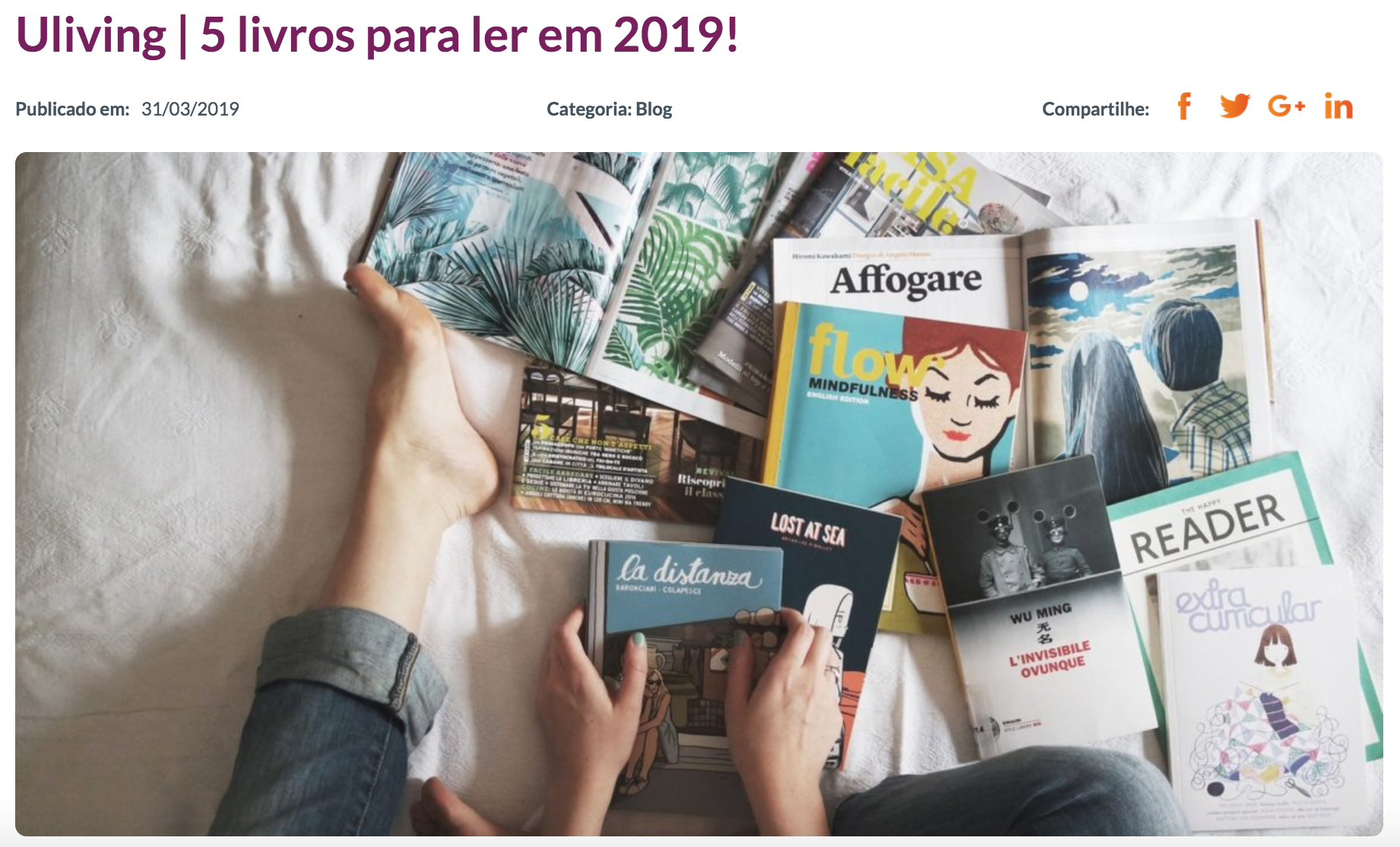 Uliving – Dica de livros